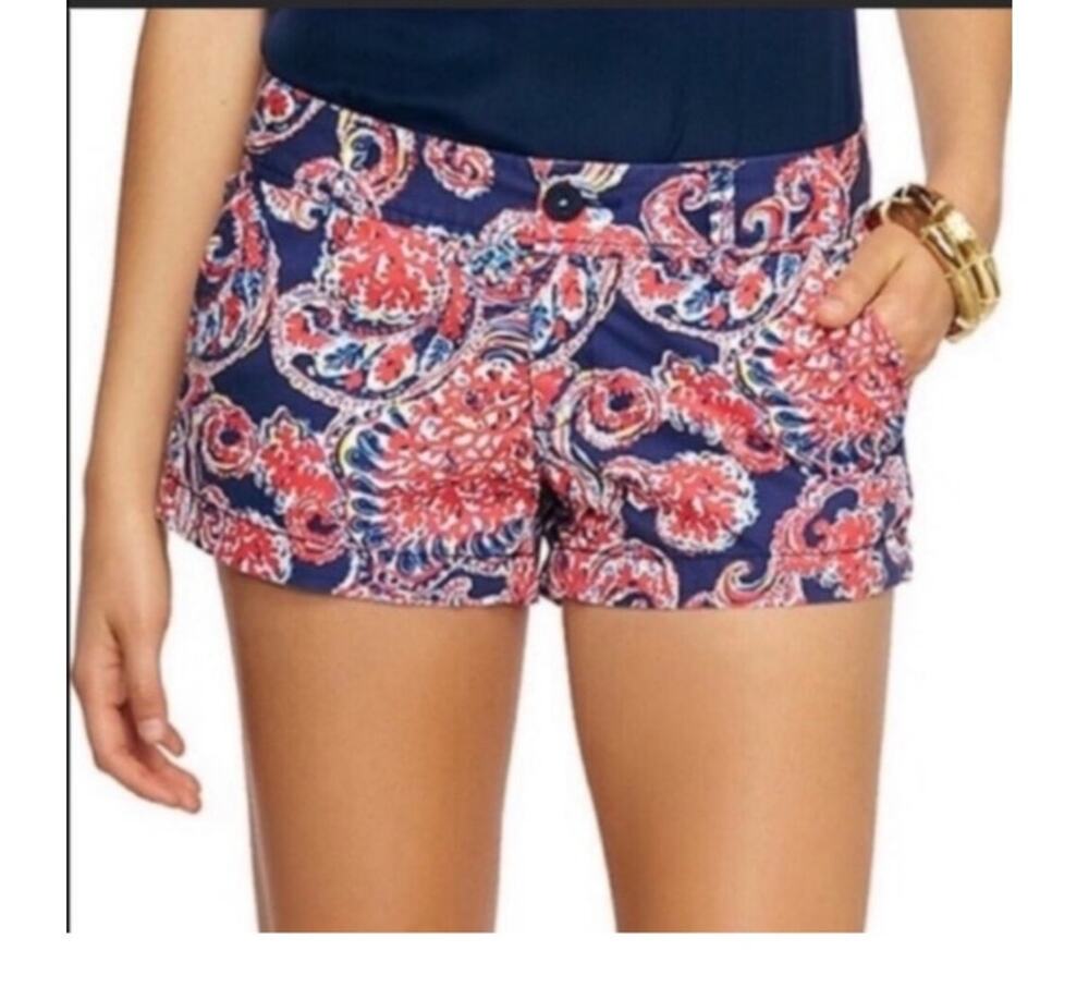 Lilly Pulitzer The Walsh Short Paisley Print Shorts Size 2
